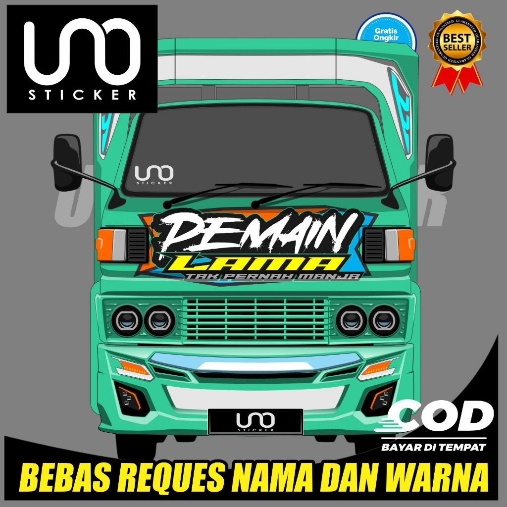JUAL STICKER TULISAN BAGIAN DEPAN KABIN TRUCK UMPLUNG ( TERLARIS )