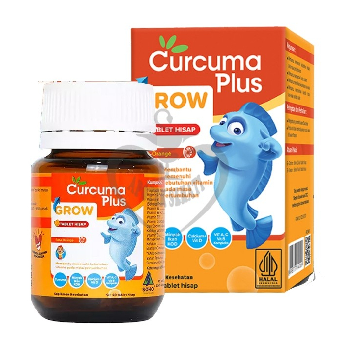 Curcuma Plus Grow Tablet Hisap Suplemen Nafsu Makan Anak