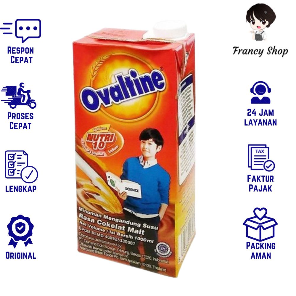 

Susu UHT Ovaltine Choco Malt Sleeve 1000 ml