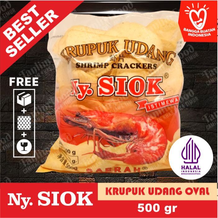 

Kerupuk / Krupuk Udang Oval Ny. Siok 500gr - TanlimFood