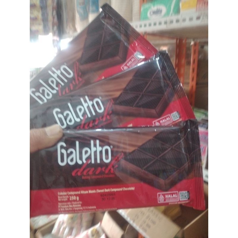 

Galetto Dark 250g / Coklat Batangan Galetto