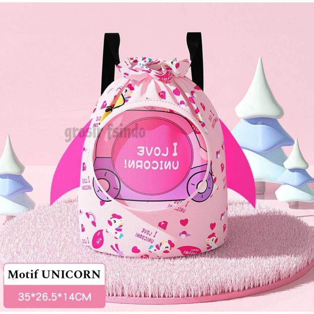 Tas Renang Anak Multifungsi/ Tas Renang Anak Karakter Anti Air