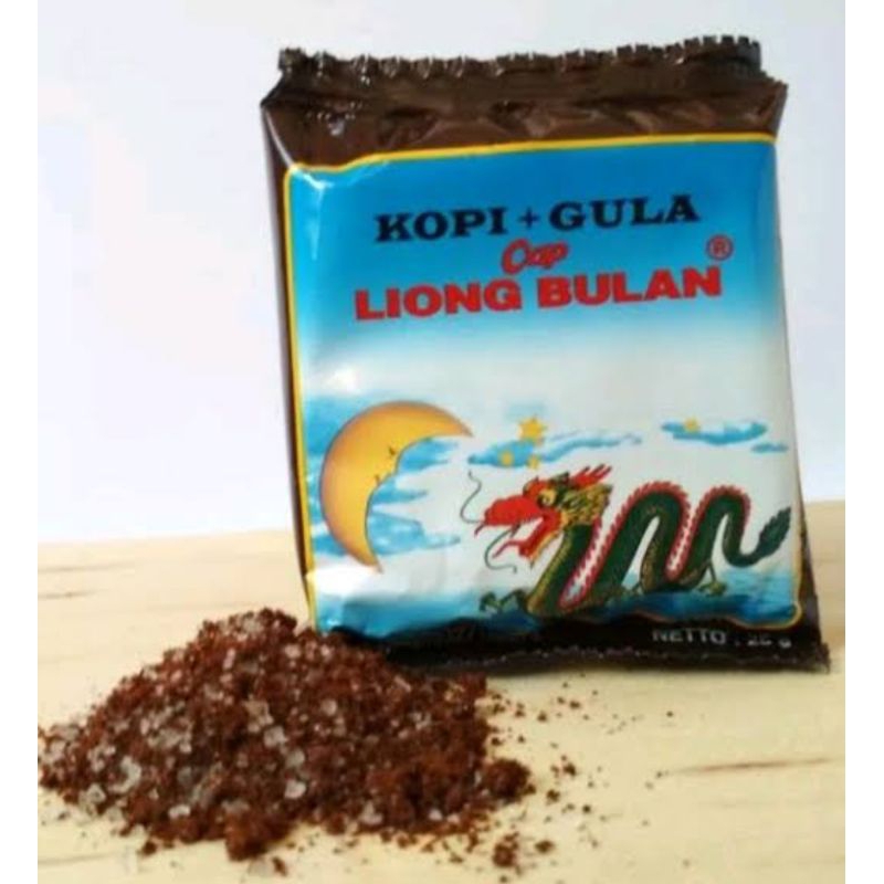 

Kopi Liong Bulan Plus Gula /pack isi 20 Sachet