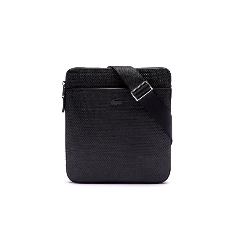Lacoste Chantaco Leather Shoulder Bag Tas Selempang Pria - Black 000