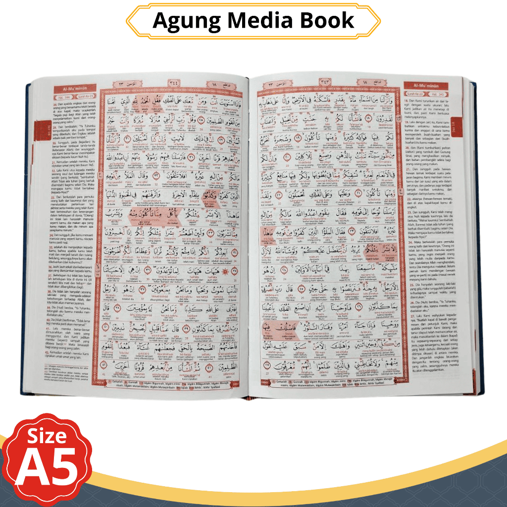 Al Quran Latin Dan Terjemah Al Khobir A5 Quran Terjemah Perkata Latin A5 Lengkap