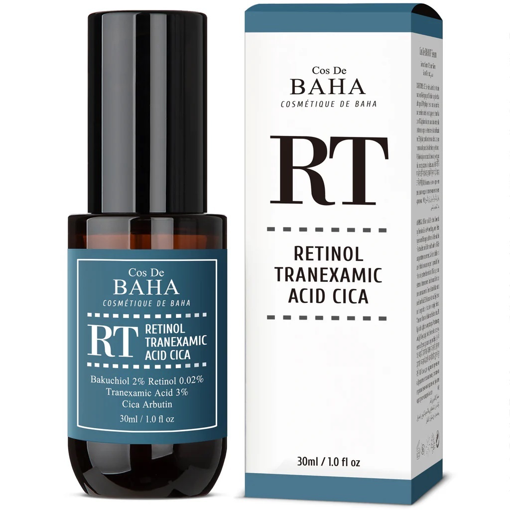 Cos De BAHA (RT) 30ml - Retinol & Tranexamic Acid Radiance Boost Facial Serum: Enhanced Skin Texture