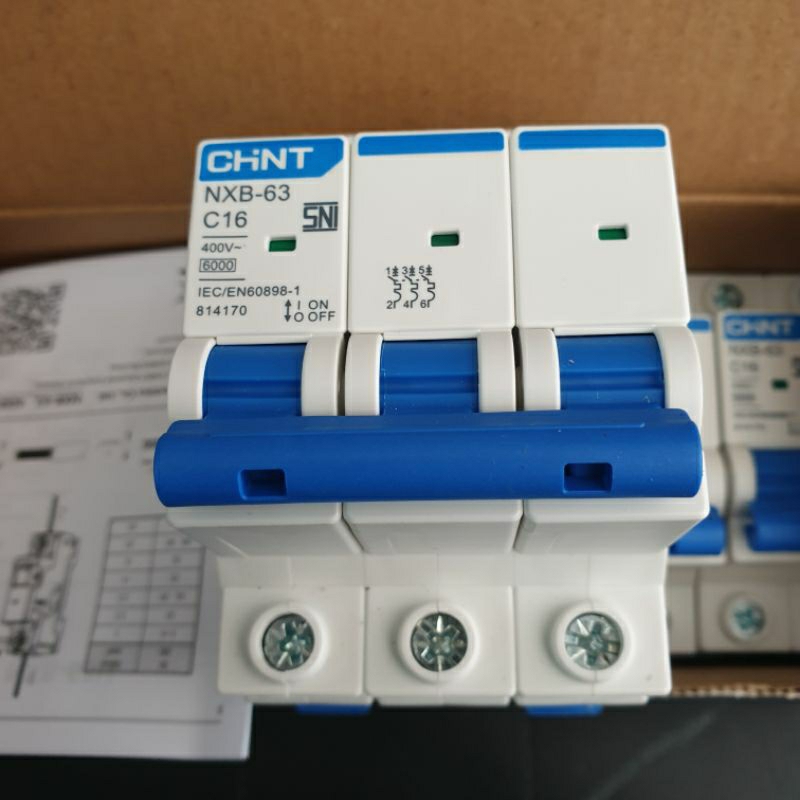 CHINT MCB 3 Phase 10A, 16A, 32A
