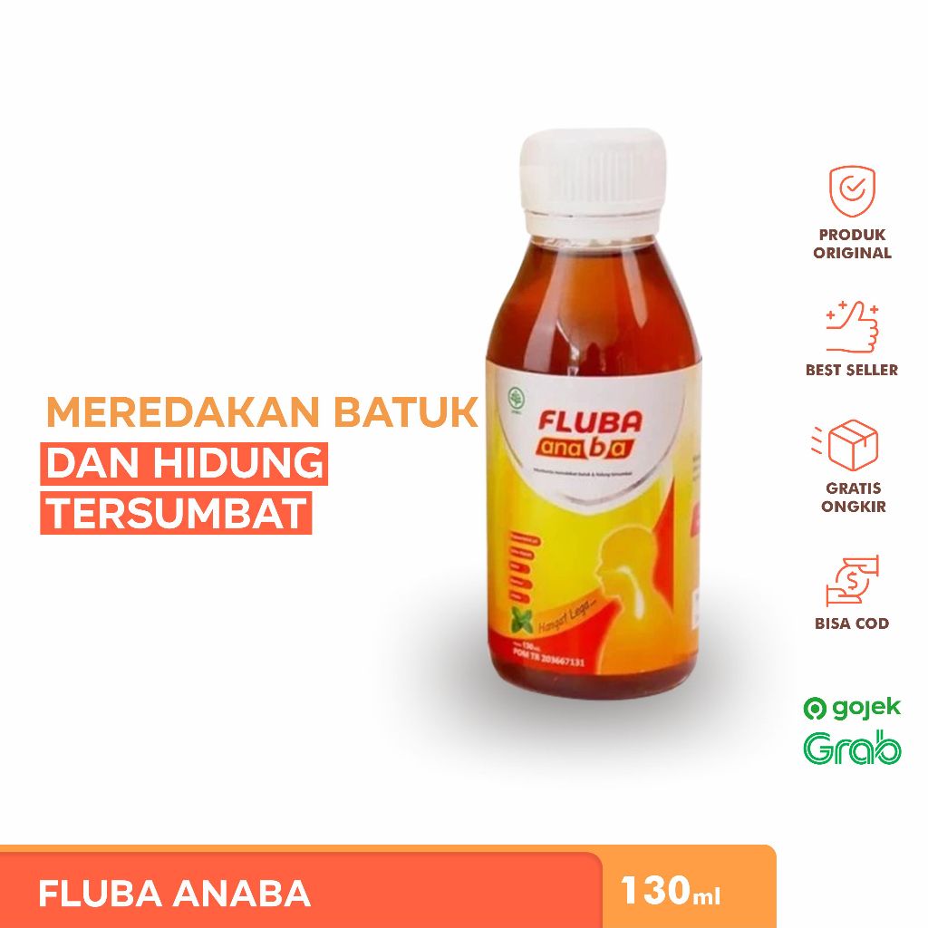 

FLUBA Anaba / Madu Herbal Flu & Batuk 130ml | Mengobati Sakit Tenggorokan, Pilek dan Demam