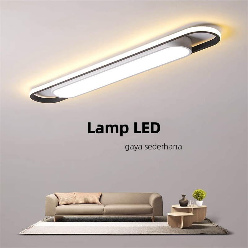 Lampu LED Plafon Koridor Lampu Hais Rumah Ruang Tamu Minimalis Lampu Gantung Plafon Strip Panjang