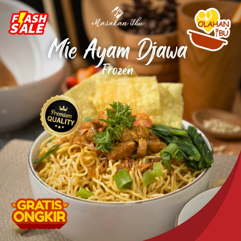 

(SAMEDAY & INSTAN) Mie Ayam Djawa Frozen Khas Bakso Soeltan Djawa KUALITAS RASA PREMIUM