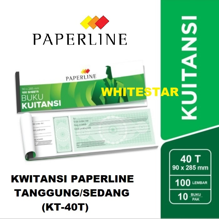 

kwitansi kuitansi paperline tanggung / sedang [KT-40T]