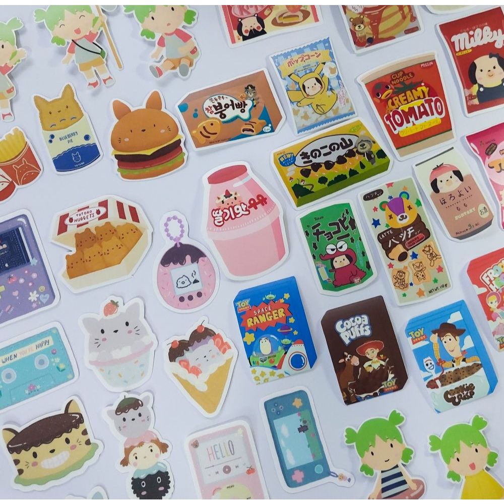

APPLE THE PUG Sticker Pack / Stiker Die Cut Capybara Toy Story Totoro