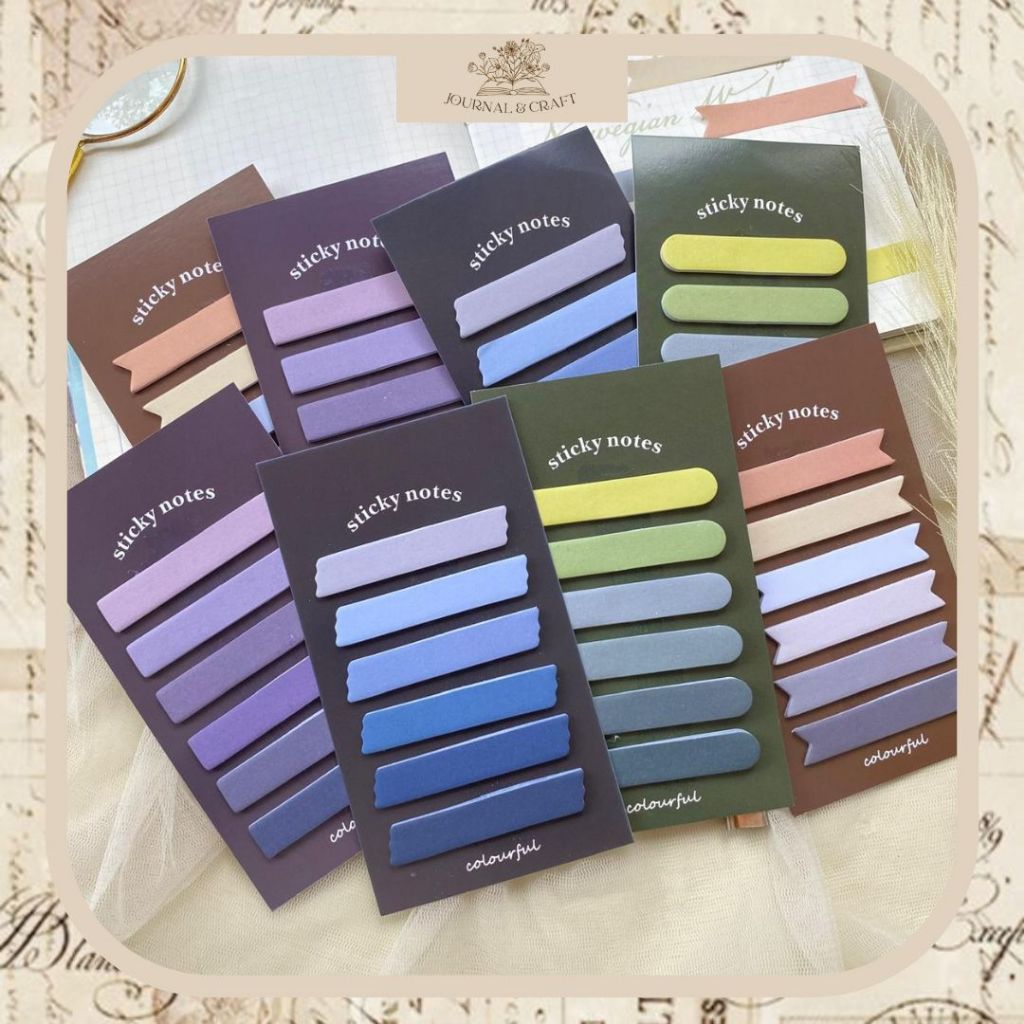 

STICKY NOTES BARGAZING BY SIZER PAY POST IT MOTIF GALAXY SKIES AESTHETIC Sticky Notes Gradient / Book Page Divider / Sticky Notes Pasting Color