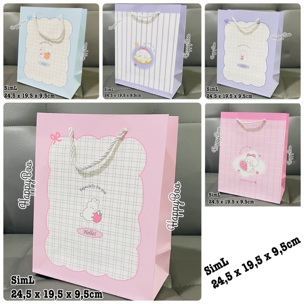 

bag paper siml goodie bag kado tas kertas tas kado import segi medium large siml high quality segi empat kubus size