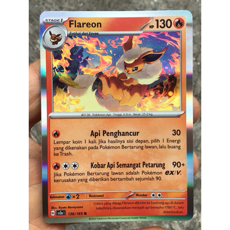 KARTU POKEMON EEVEE FLAREON LANGKA