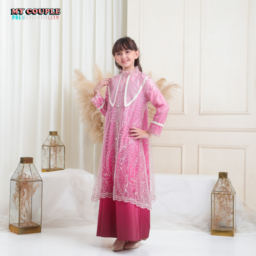 Brukat Kondangan Pesta Formal Tunik Tile Etnik Import Mewah Dress Silky Gradasi Premium High Quality