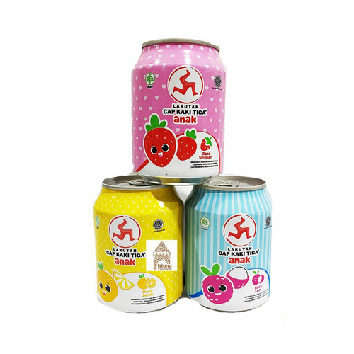 

LARUTAN KALENG CAP KAKI TIGA ANAK RASA STRAWBERRY 250 ML