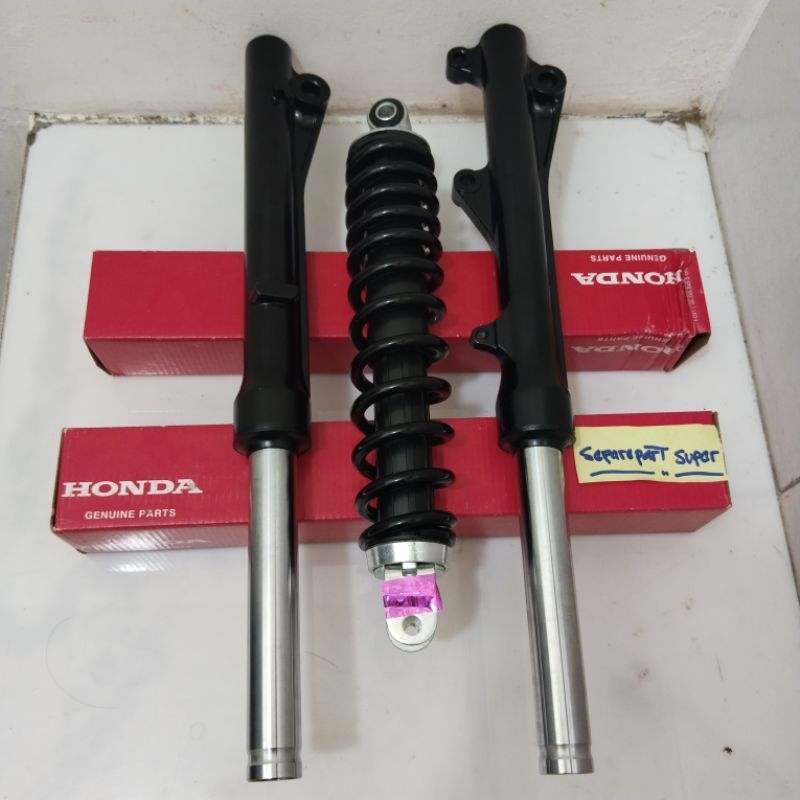 As shock depan+shockbreaker belakang honda Beat Fi PGM-FI 2013-2019