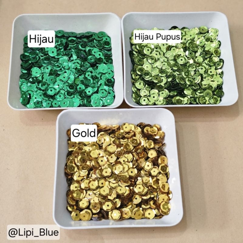 Ramborci Bulat | bahan aksesoris hiasan baju kebaya Payet craft handmade