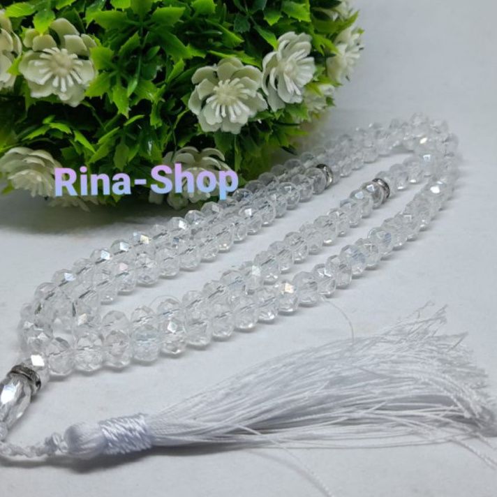 BIG PROMO TASBIH BATU KRISTAL BENING BERKILAU 99BUTIRTASBIH KRISTAL
