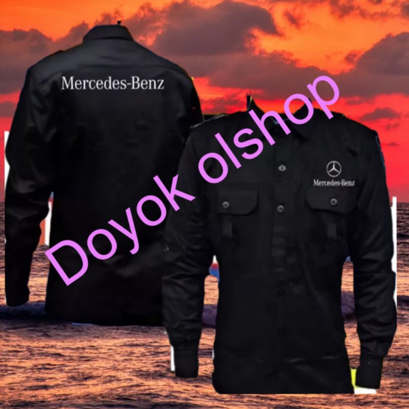 terbaru kemeja Mercedes Benz seragam Mercedes Benz pdh Mercedes Benz kemeja kerja Mercedes Benz sera