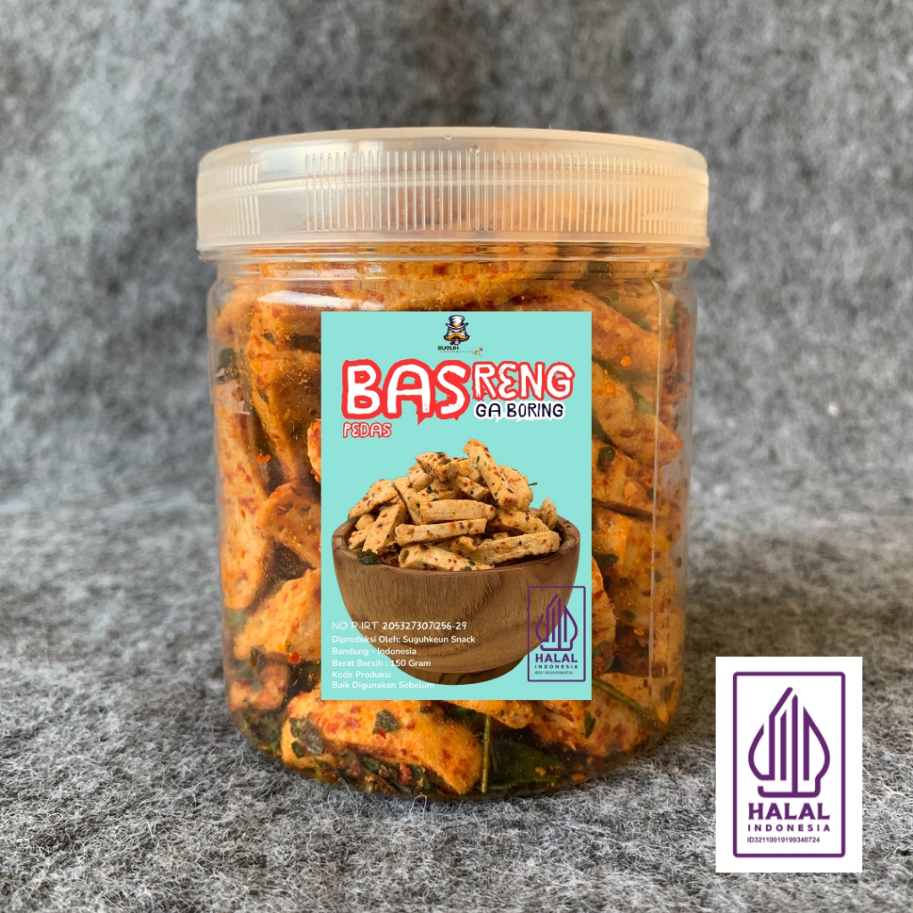 

Basreng Pedas Daun Jeruk Camilan Viral Renyah dalam Toples Premium