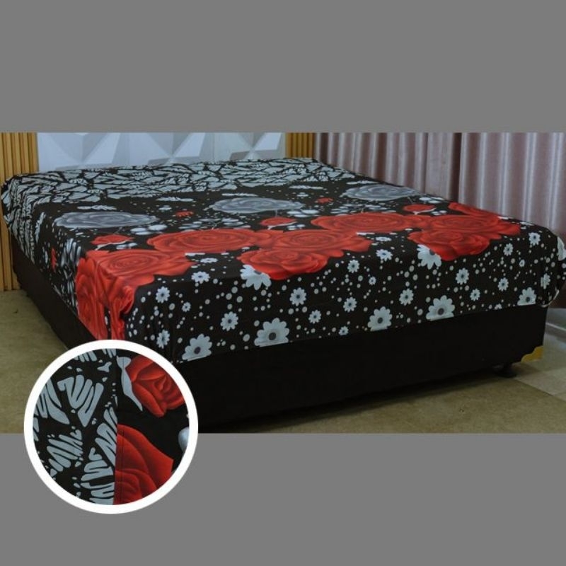 sprei geulis motif bunga mawar