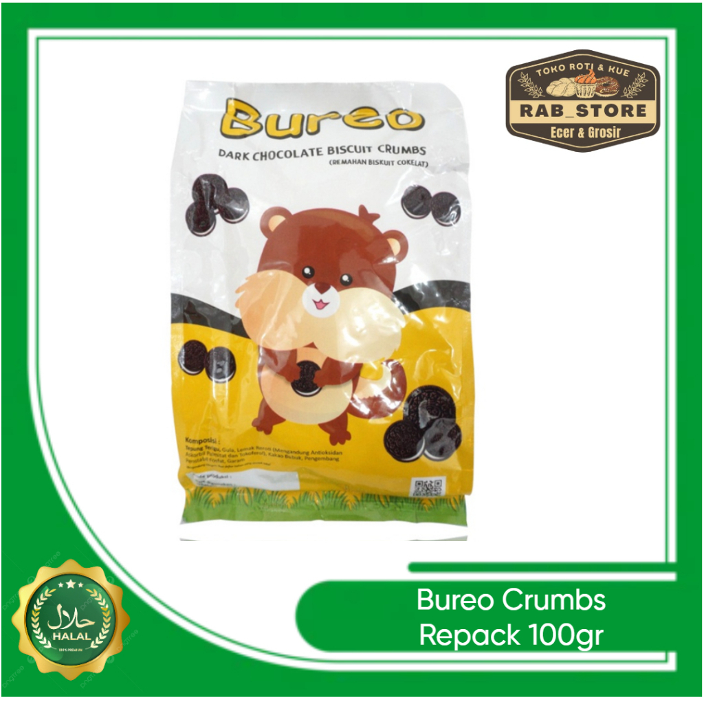 

BUREO Crumbs / Remahan Biskuit Coklat Crumbs 100gr (repack)