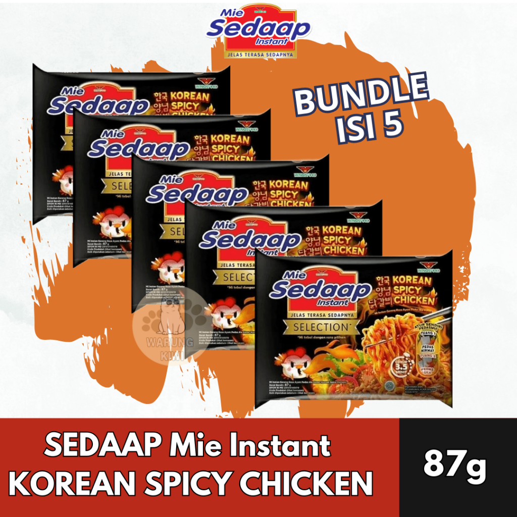 

5 Pcs | SEDAAP Mie Instant KOREAN SPICY CHICKEN 87g