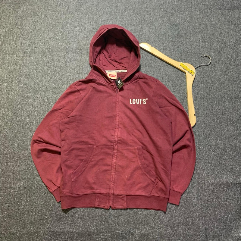 Hoodie Zipper Levis Second Brand