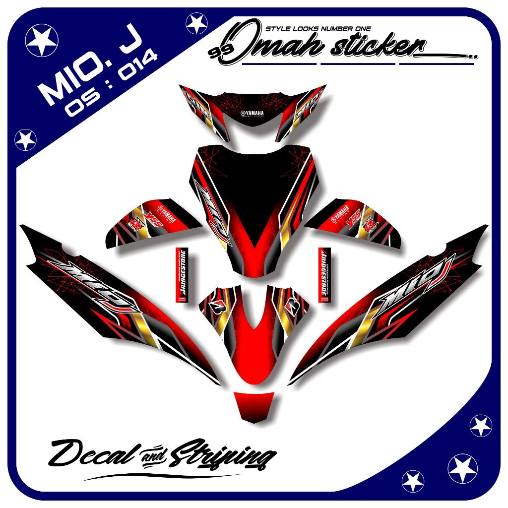 decal mio j full body .stiker decal mio j full body. ADT.014