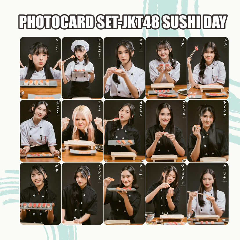 (25pcs) PC Photocard set JKT 48 New Era Sushi Day