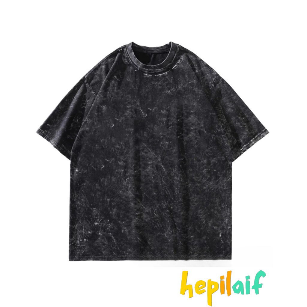Kaos Polos Washed Oversize - Basic Tee Stylish & Nyaman