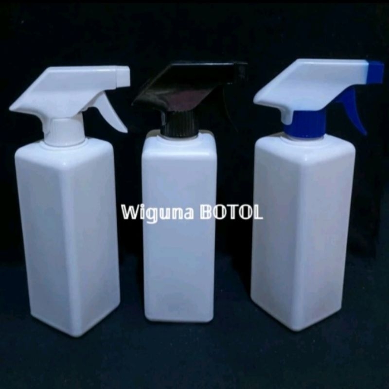 Botol Kispray 500ml Hdpe Kotak / Botol Spray Kispray 500ml Kotak