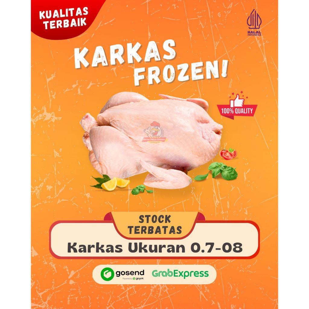 

AYAM KARKAS FRESH FROZEN 0.7 - 0.8kg