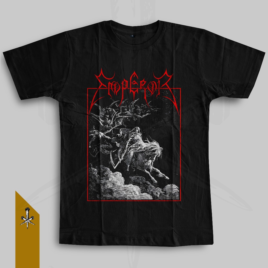 Kaos Black Metal Band EMPEROR [1] | Musik 666 Regular Fit Tshirt 100% Cotton Combed 30s