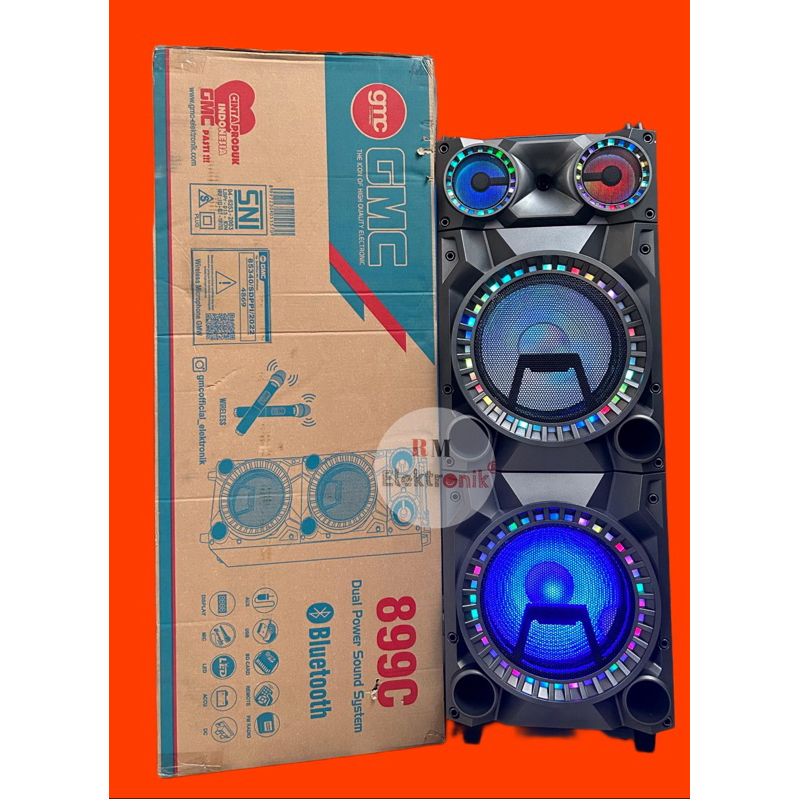 Speaker Gmc 899C 12 inc doble free mic 2 wireless / Speaker 12 inc doble Gmc 899C