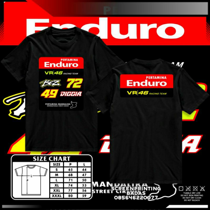 kaos motogp mandalika enduro