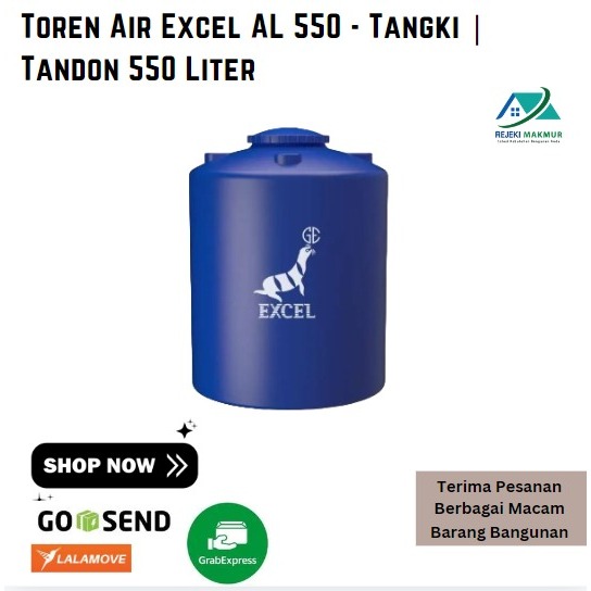 Toren Air Excel AL 550 - Tangki | Tandon 550 Liter