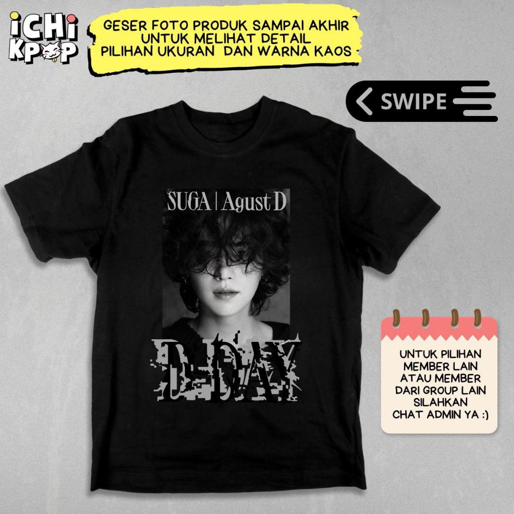 kaos DDAY army kpop korea T-shirt SUGA MIN YOONGI