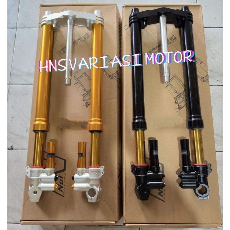 SHOCK NUI TABUNG DEPAN UPSIDEDOWN USD KTC XMAX NEW XMAX OLD DOUBLE DISC & PLUS SINGLE BREKET RADIAL