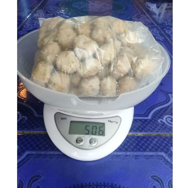 

Bakso sapi polos unyil berat 1/2kg