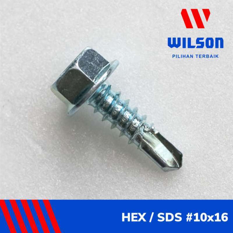 [ORI] WILSON Baut Skrup Baja Ringan 1000 Pcs 10x16