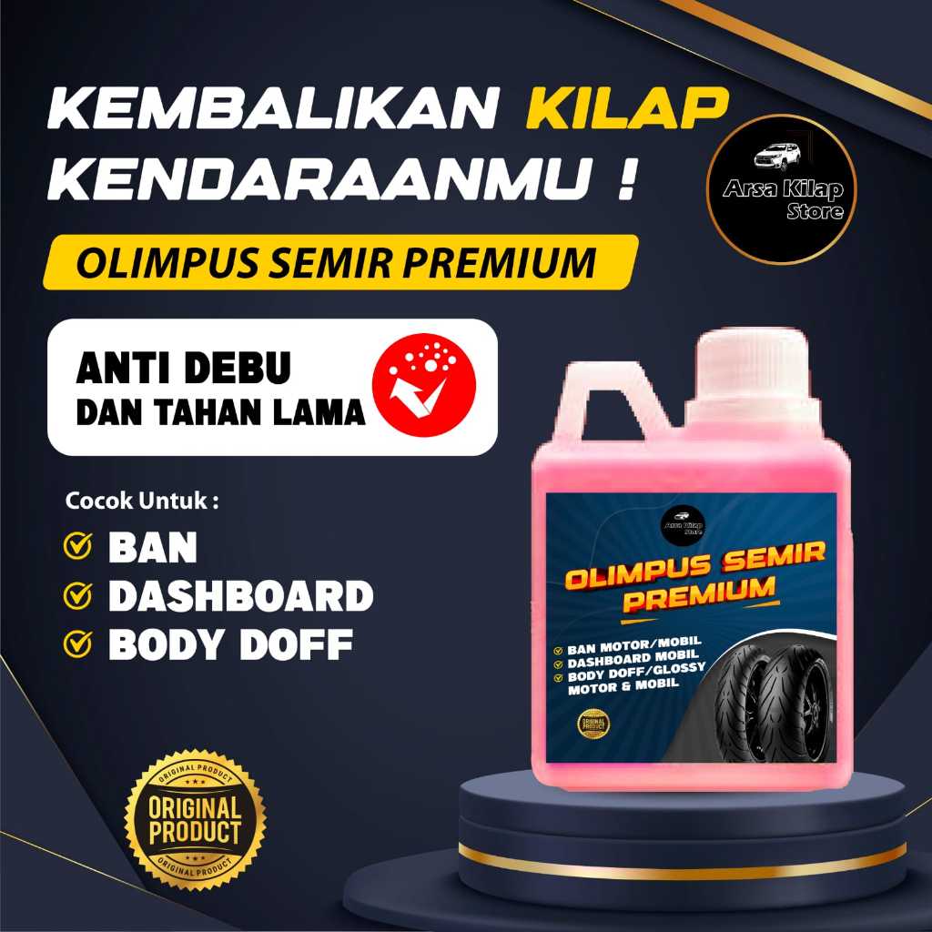 Semir Ban Mobil Tahan Lama Semir Ban Motor Permanen Penghitam Pengkilap Ban Motor Olimpus Semir Prem