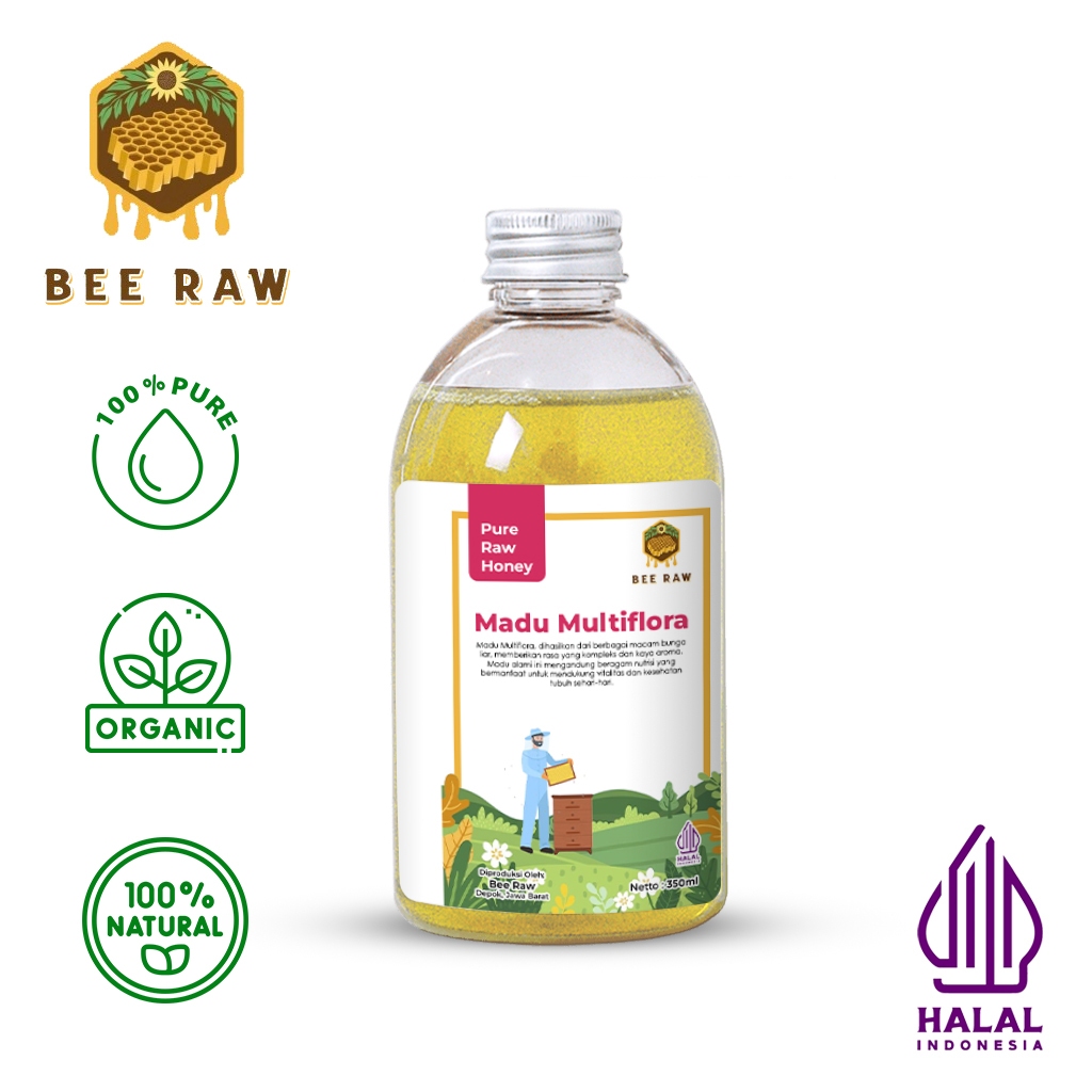 

Bee Raw Madu Multiflora 350gr