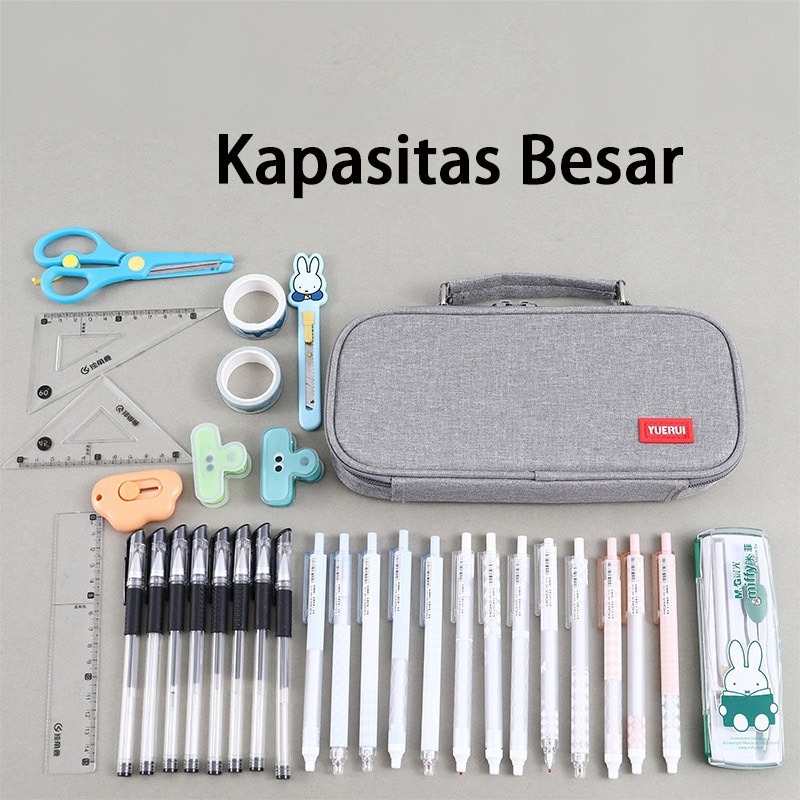 

gk Besar Kotak Pensil Lima Lapis Alat Tulis Tempat Pensil Berkapasitas Besar Multifunction Terbuka