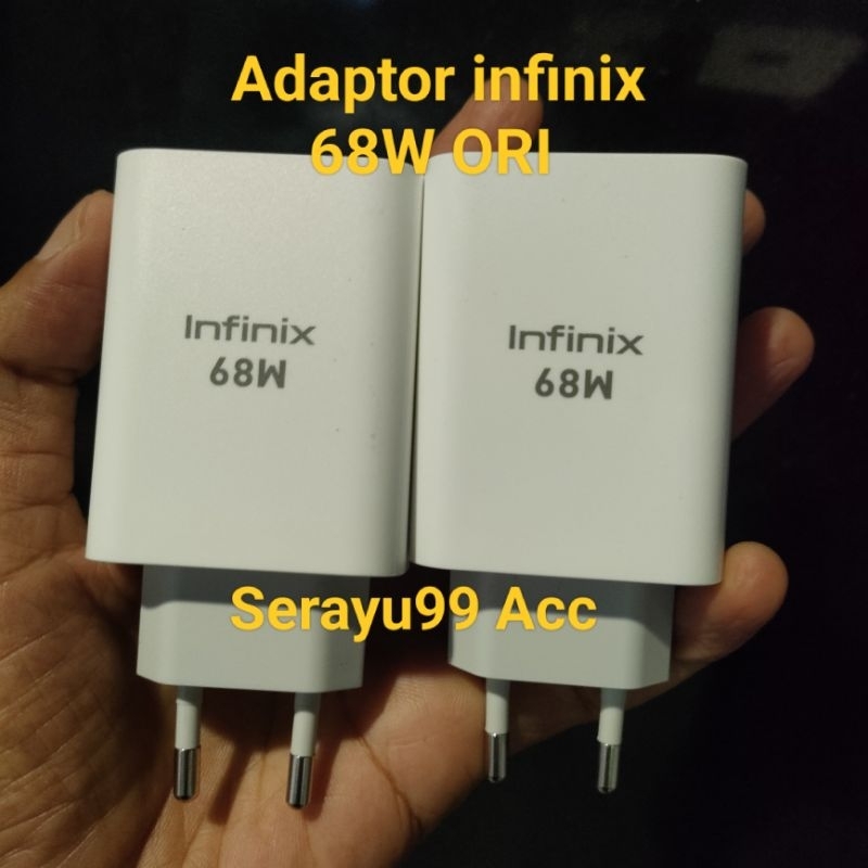 Original adapter Charger infinix 68W ORI Bawaan hp