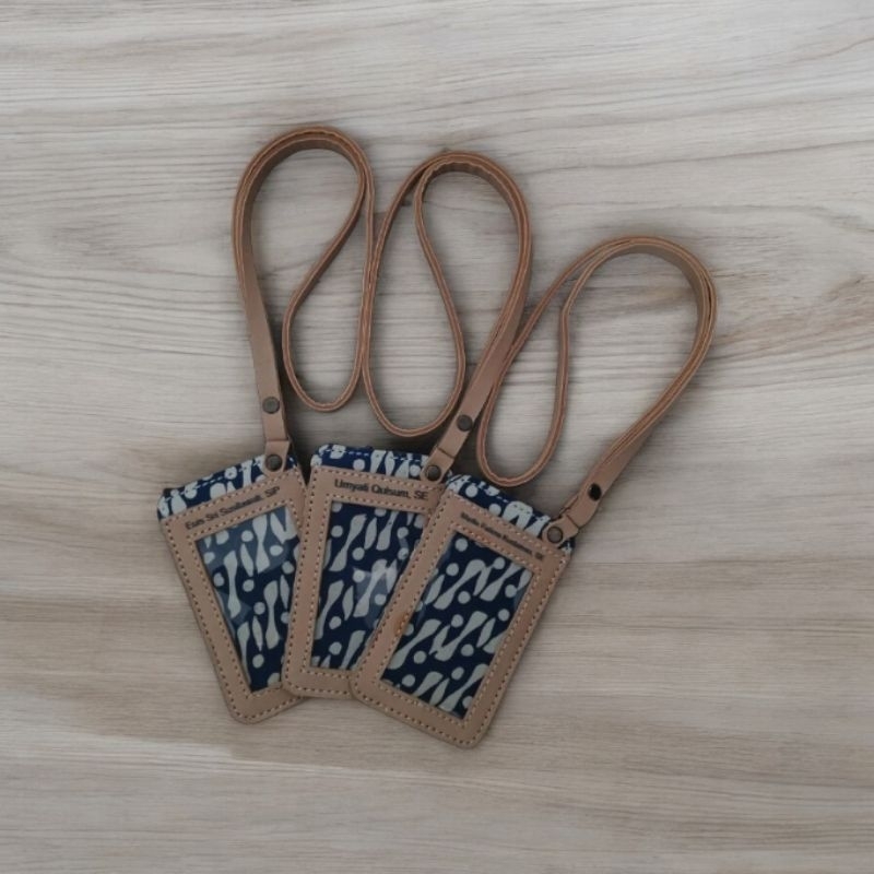 

ID Card Batik Card Holder NameTag Kulit Sapi Asli