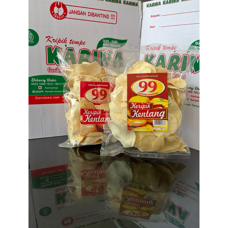 

KERIPIK KENTANG ORIGINAL CAP 99 NETTO 100gram | oleh-oleh khas malang | keripik kentang