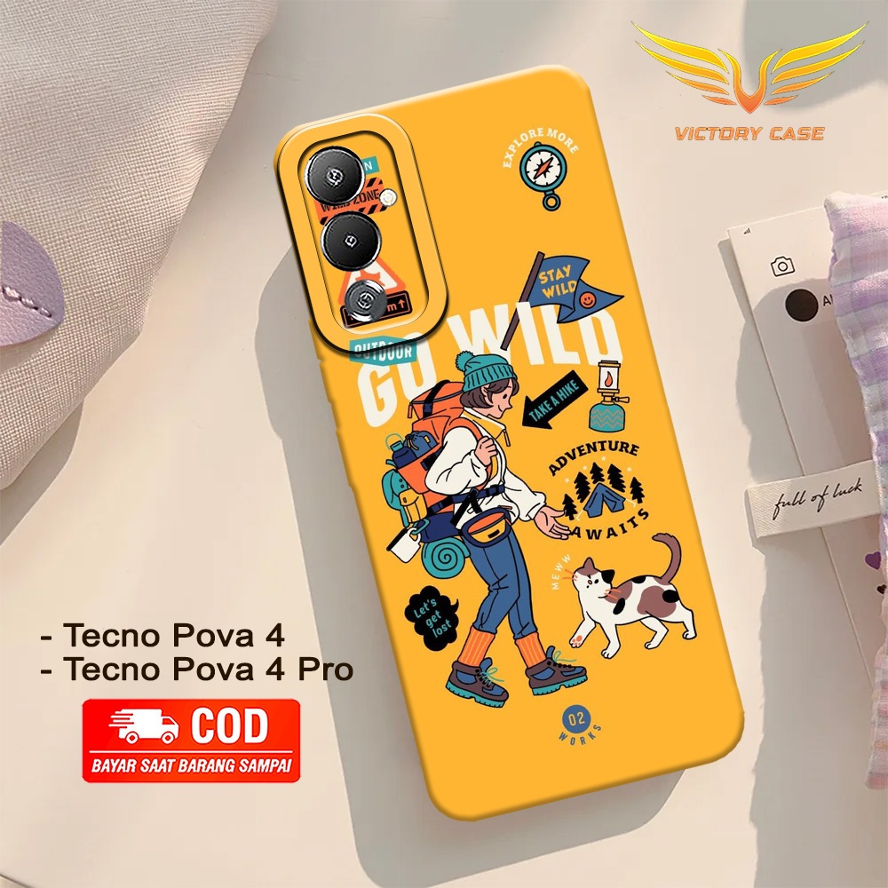 New Aesthetic Case - Softcase Tecno Pova 4 / Pova 4 Pro - Terbaru - Case Hp Tecno Pova 4 / Pova 4 Pr